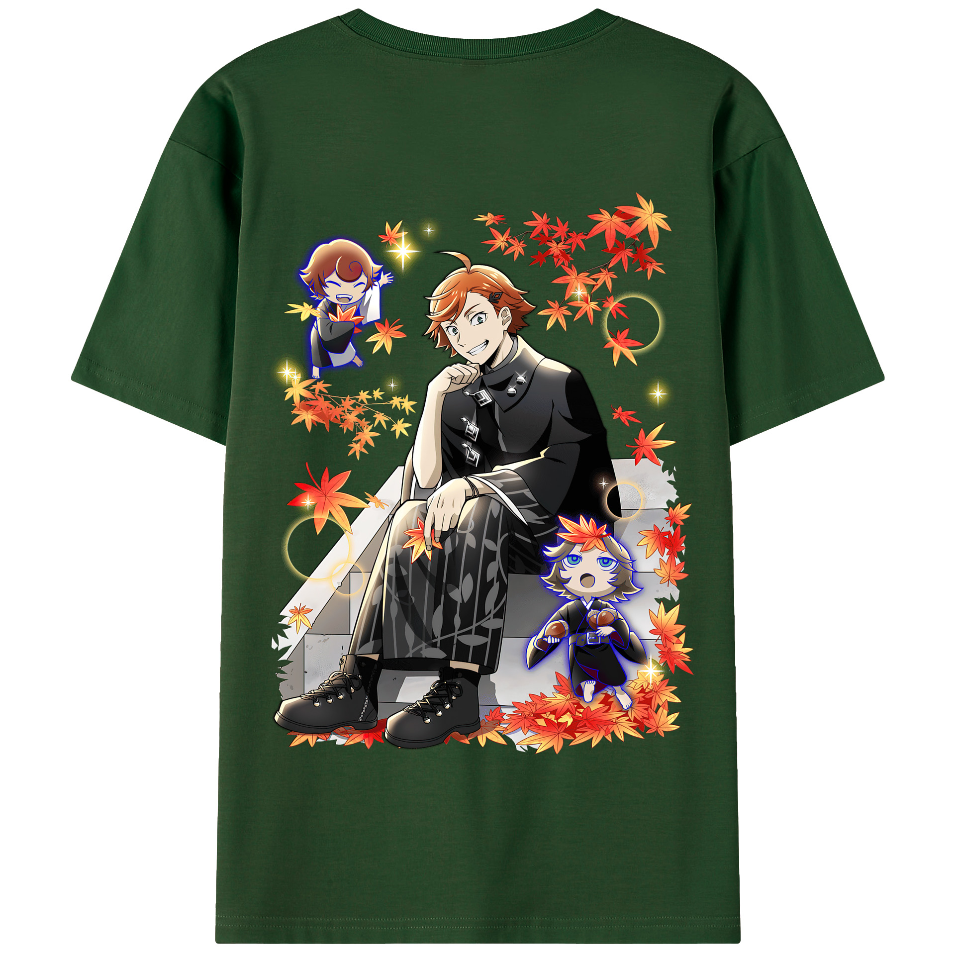 （画像用） 文豪ストレイドッグス Bungo Stray Dogs 綿100％半袖Tシャツ（背面プリント）